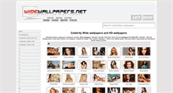Desktop Screenshot of celebs.widewallpapers.net